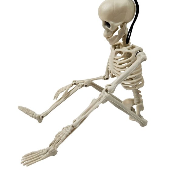 Skeletons Set of 4 Hanging Posable 16 in Full Body Halloween Decor Plastic - Picture 13 of 13